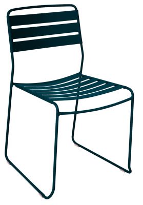 Fermob Surprising Chair: Blauer Outdoor Stuhl aus Metall, modern und wetterfest.